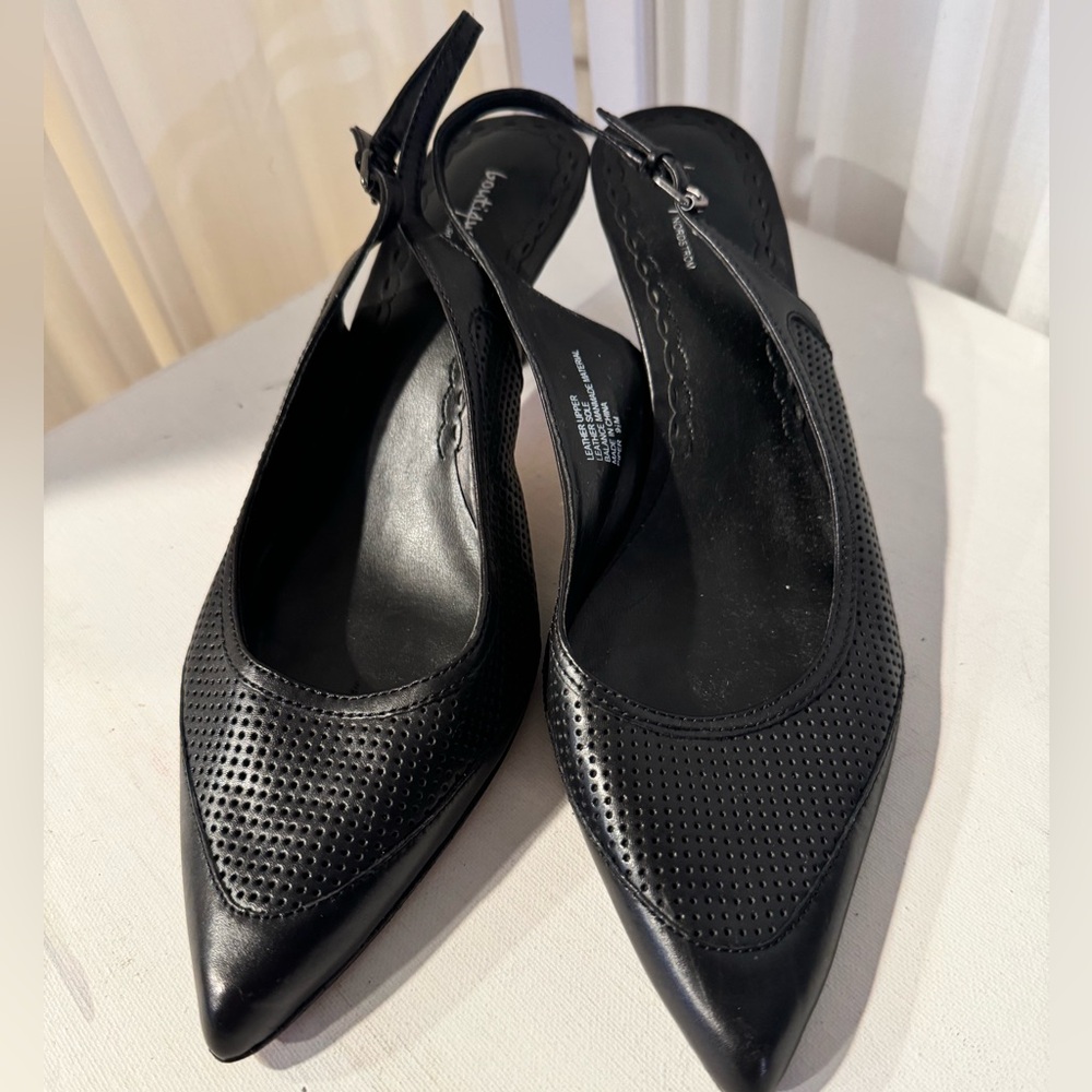 Piper Leather Slingback Heels